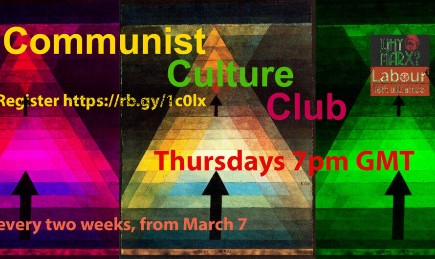 From March 7: Communist Culture Club